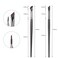 Etercycle Eyeliner Brushes Set - Fine Angled Brushes for Eyeliner, Eyebrow and Concealer - Upgraded Sickle Ultra Thin Slanted Flat Angle for Beauty Cosmetic Tool