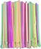 Bflcttbd 100PCS Snow Cone Straws Spoon Straws Plastic Spoon Straws Disposable Snow Cone Spoon Straws Disposable Slushie Straws with Spoon