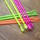 Bflcttbd 100PCS Snow Cone Straws Spoon Straws Plastic Spoon Straws Disposable Snow Cone Spoon Straws Disposable Slushie Straws with Spoon