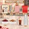 OBreezify 154 Pcs 12OZ Root Beer Float Cups Set with Red Spoons and Straws