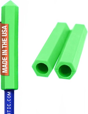 ARK Therapeutic Ark Krypto-Bite Chewable Pencil Topper, Xt, Firm, Lime Green, 3-Pack