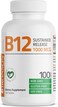Bronson Vitamin B12 1000 Mcg Sustained Release, Energy Support, 100 Tablets