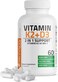 Bronson Vitamin K2 D3 (MK7) Supplement 2-IN1 D3 &amp; K2 Complex, 60 Capsules