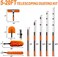 Buyplus 26FT Reach Dusting Kit, Long Duster with 5-20FT Extension Pole for High Ceilings, Cobweb Duster, Microfiber Duster, Window Squeegee, Extendable Duster Cleaning Kit