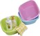 Cand Plastic Square Wash Basin, 12 Quart Dish Tubs, 3-Pack