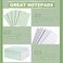 Engrowtic 24 Set Sage Green and White Gingham Pocket Notebooks with Pens