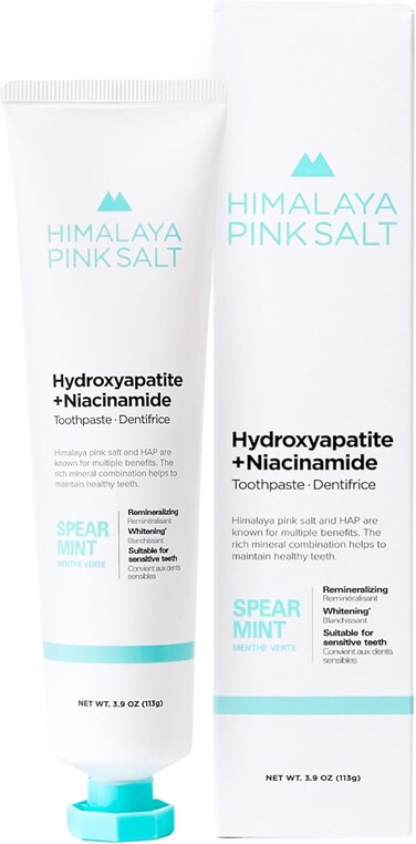Himalaya pinksalt Fluoride Free Hydroxyapatite Toothpaste 3.9 Oz