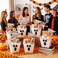 Hushee 12 Set Halloween Boo Basket Kit Trick or Teach Gift Buckets Plastic