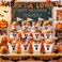 Hushee 12 Set Halloween Boo Basket Kit Trick or Teach Gift Buckets Plastic