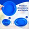 Hushee 4 Pcs Scoop Plates and Bowls Non Skid Adaptive Dinnerware, Blue