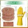 Hushee 50 Pack Copper Coated Scourers Rust Resistant Scrubbing Scouring Pad