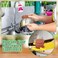 Hushee 50 Pack Copper Coated Scourers Rust Resistant Scrubbing Scouring Pad
