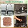 Hushee 50 Pack Copper Coated Scourers Rust Resistant Scrubbing Scouring Pad