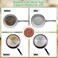 Hushee 50 Pack Copper Coated Scourers Rust Resistant Scrubbing Scouring Pad