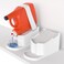 Impresa Laundry Detergent Stand - 2-Pack, White Drip Catcher &amp; Liner, Laundry Detergent Storage - Hook &amp; Loop Strap &amp; Secure Grip Feet, Room Organization