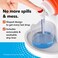Impresa Laundry Detergent Stand - 2-Pack, White Drip Catcher &amp; Liner, Laundry Detergent Storage - Hook &amp; Loop Strap &amp; Secure Grip Feet, Room Organization