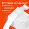 Impresa Laundry Detergent Stand - 2-Pack, White Drip Catcher &amp; Liner, Laundry Detergent Storage - Hook &amp; Loop Strap &amp; Secure Grip Feet, Room Organization