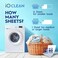 iO CLEAN Laundry Detergent Sheets, Unscented, 30 Sheets, up to 60 Loads