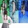 Irenare 3 Pcs Sensory Wall Sequin, Green, Dark Blue, Light Blue