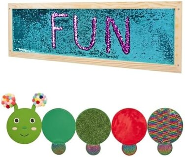 Odoxia Sensory Wall Set - Sequins and Catepillar Designs