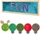 Odoxia Sensory Wall Set - Sequins and Catepillar Designs
