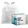 Plasticplace White Drawstring Lavender and Soft Vanilla Scented Garbage Can Liners &amp; Custom Fit Trash Bags, Compatible with Simplehuman Code V (200 Count)