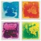 S&amp;S Worldwide Liquid Sensory Tile Mat, Orange, 12