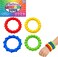 Cdjyllx Sensory Fidget Toys for Autism, 4 Pack Textured Stretchy Bracelets