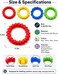 Cdjyllx Sensory Fidget Toys for Autism, 4 Pack Textured Stretchy Bracelets
