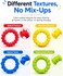 Cdjyllx Sensory Fidget Toys for Autism, 4 Pack Textured Stretchy Bracelets