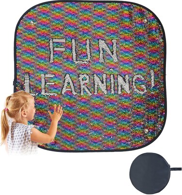 Odoxia Sequins Wall Square Sequin Wall Sensory Wall Sequin Flip Fabric for Kids Sequin Fabric Sensory Wall Reversible Sequin Fabric Sequin Wall Panel Sequin Fabric