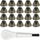 Forlyn Tulip Hearing Aid Domes 20-Pack, Soft Silicone Replacement Tips