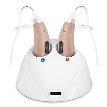 Tweak Enhance Otc Hearing Aids Sophisticated Sound Solution Premium Audio Performance with Rechargeable Batteries Smart Phone App for Personal Programming (Pair)
