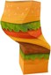 Twist Notes Twistable Notepad Paper Pad with 1,000 Notes Desk Sensory I (Burger)