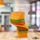 Twist Notes Twistable Notepad Paper Pad with 1,000 Notes Desk Sensory I (Burger)
