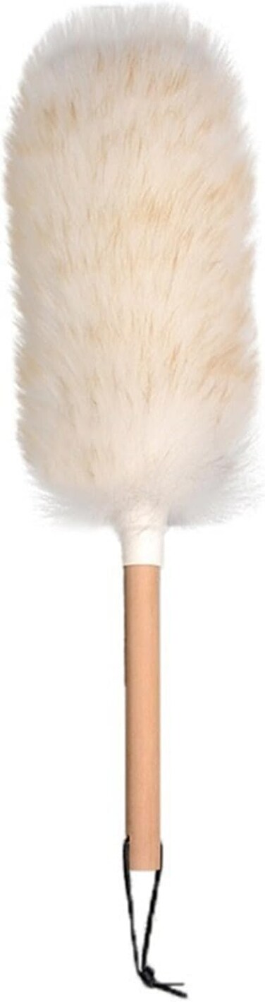 Haoyull Wool Dusters Microfiber Dusting Wand with Bamboo Handle Car Dusters for Home Car Sweeping Dusts