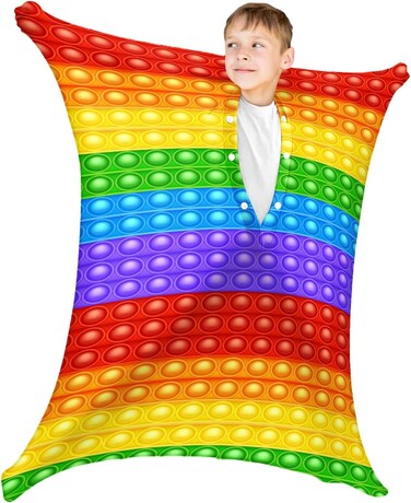 Autism Rainbow Movement Stretchy Sensory Body Socks, Small