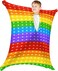 Autism Rainbow Movement Stretchy Sensory Body Socks, Small