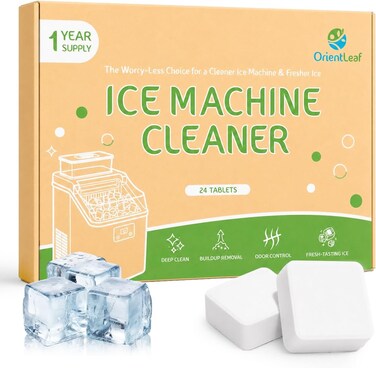 Orientleaf Ice Machine Cleaner Tablets, 24 Tablets 1 Year Supply