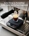Renpho Smart Tape Measure with Large Display, and Rechargeable Coffee Scale, Espresso Scale with Timer