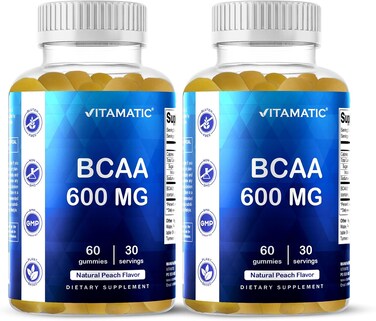 Vitamatic Bcaa 2:1:1 600 Mg Per Serving, 60 Gummies (2 Pack)