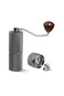 Manual Coffee Grinder with Stainless Steel Burr, Al-Alloy Body, Wood Handle, Portable Hand Mill