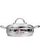 Bergner Gourmet Cooking Pot With Glass Lid Set Of 2 BG9848, Silver, 24 cm, Stainless Steel