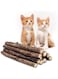 Mumoo Bear Catnip Toys for Cats, 20 Pcs Natural Matatabi Chew Stick, Silvervine Catnip Sticks for Cats, Kitten Cat Nip Toy for Cat Teeth Cleaning Cat Dental Care