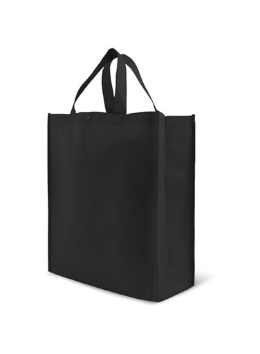 Simply Green Solutions Reusable Shopping Tote Grocery Bag with Reinforced Handle, 14 x 16.5 x 6, Pack of 10