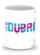 Premium Livediedubai Designer Mug White/Blue/Pink