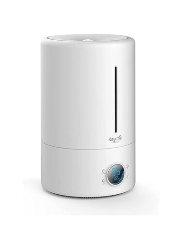 Deerma F628S Touch Display Smart Humidifier for Home   Rooms   Office   Households   5Liters Capacity UV Lamp Sterilization 3 Gear Mist Volume 12H Timing Touch Display 30dB Low Noise - White