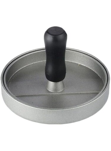 Dubai Gallery Round Shape Hamburger Meat Press Black/Silver