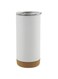 Hans Larsen Vacuum Insulated Coffee Mug, Keep Hot for 5 Hours &amp; Cold for 15 Hours, Stainless Steel Cork Base With Screw On Lid Leakproof Travel Coffee Mug - 480ml (White) (White)