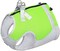 Raha Zone Pet Harness for summers to reduce pet body temperature with reflective stripe with zip, latch and strong traction ring (Green, Large)
